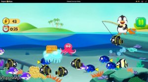 Онлайн игра для детей: Поймай Золотую Рыбку