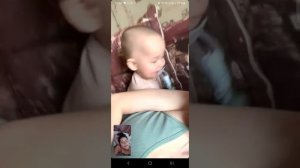 На видео связи с бабушкой Олей
