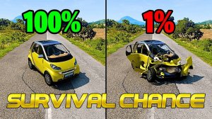 Реалистичные аварии с шансом на выживание #85 😱|BeamNG.Drive| Бименджи Драйв