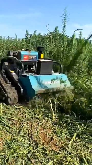 Дизельная газонокосилка с дистанционным управлением. смотреть онлайн