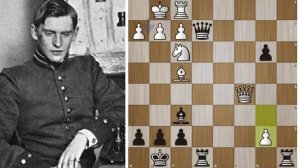 Фантастическая комбинация 15 -летнего Алехина! Шахматы.