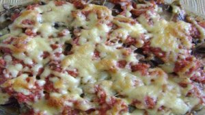 Запеканка из баклажан с помидорами и сыром