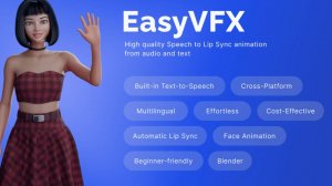 Addon Blender - Easyvfx Lip Sync Plugin For Blender