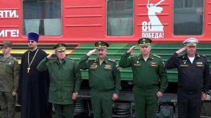 Во Владикавказ прибыл агитационный поезд министерства обороны РФ