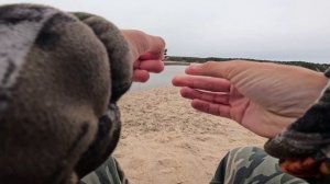 Кабанчики сгибают nano zero,мормышинг в условиях сильного ветра