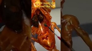 Изготовление анатомически точной ящерицы из сахара