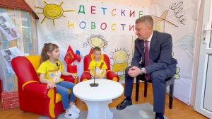 Ребята из детского сада №19 г. Крымска пригласили на интервью главу Крымского района