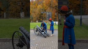 Выстрел из пушки "от" и "до" в музее "Моя Россия" на Красной поляне