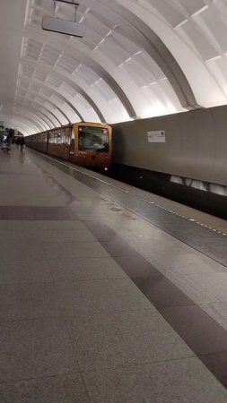 Отправление Именного "Русича" со станции Митино Московского Метро