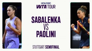 20.04.2025. Арина Соболенко - Жасмин Паолини. WTA Stuttgart. Aryna Sabalenka - Jasmine Paolini