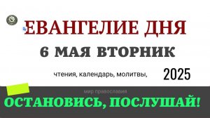 6 МАЯ ВТОРНИК ЕВАНГЕЛИЕ ДНЯ  2025 #евангелие