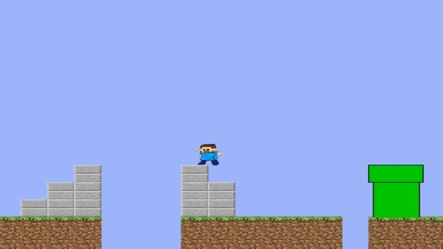 Minecraft Mario первый взгляд смотреть онлайн