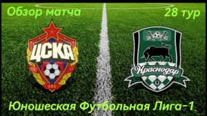 "ЦСКА" (Москва) - "Краснодар". Юношеская Футбольная Лига. 28 тур. Обзор матча