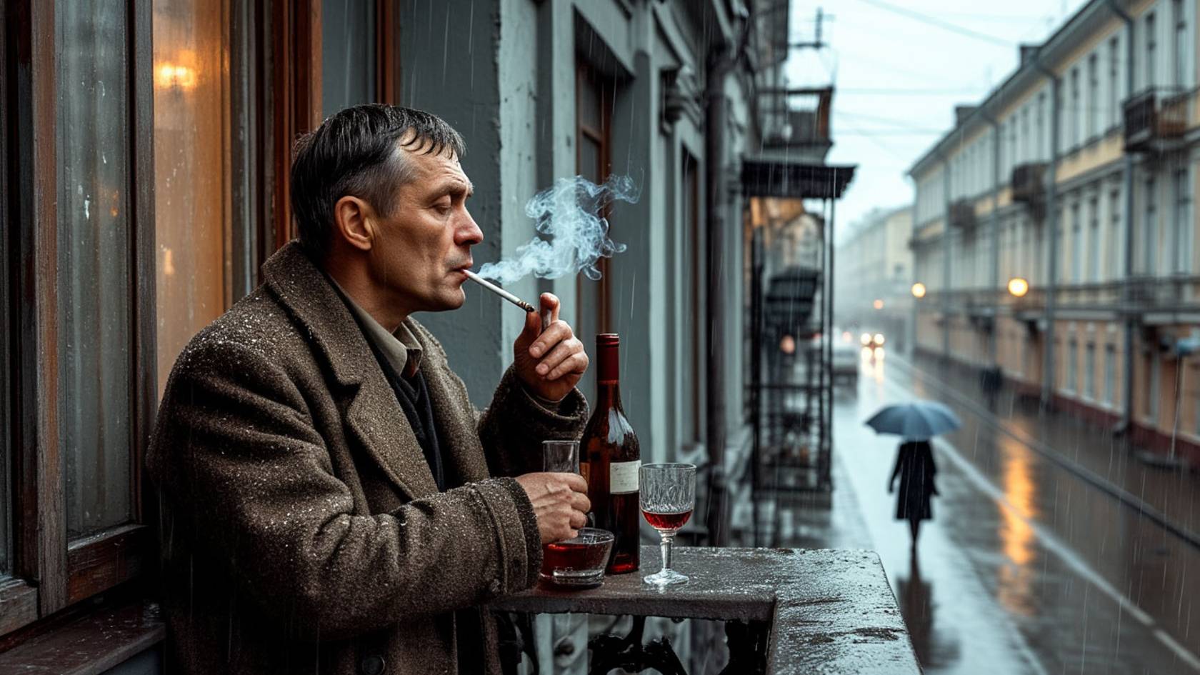 Я вдыхаю тоску с никотином (Автор стихов Роман Синицын) смотреть онлайн