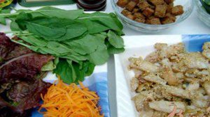 Салат Новинка со стручковой фасолью и рыбой