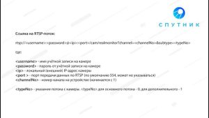Sputnik.Контроль. Интеграция сторонних видеокамер с помощью видеорегистратора