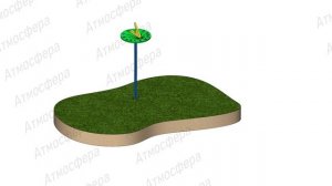 Солнечные часы (метеоплощадка) 450х450х1000мм