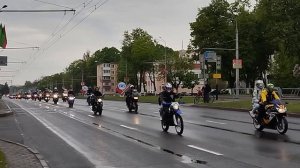 Мотопарад байкеров.Беларусь, Гомель, 4 мая 2925г.Посвящен открытию сезона и 80- летию Победы