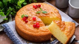 🔥 Смешал и в духовку! Пышный манник на кефире – тает во рту! 🤤👌