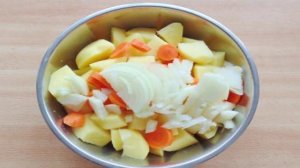 Курица с овощами в рукаве