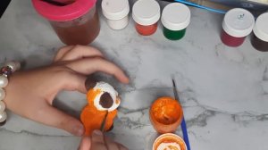 Раскрашиваем Фигурки из Гипса - Котик