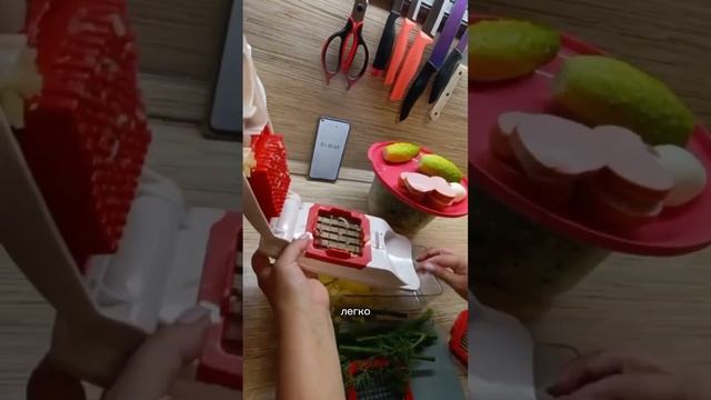 Измельчитель Пресс-компакт от Tupperware, окрошка за 5 мину? смотреть онлайн