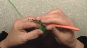 Розочка из столбиков с накидом из одной петли