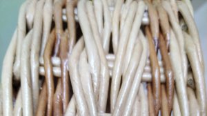 Коса из 3-х двойными трубочками (Часть 5) на овальном ПОДНОСЕ