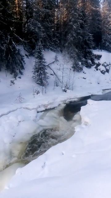 Водопад Кивач. -22С смотреть онлайн
