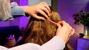 Проверка состояния волос и кожи головы АСМР / ASMR