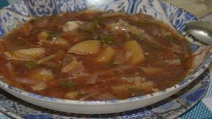Красный борщ на свиной кости