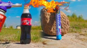 Эксперимент: Газовая горелка vs Ментос, Кока Кола! Experiment: Gas Torch vs Coca-Cola vs Mentos!
