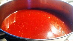 Томатный суп с макаронами