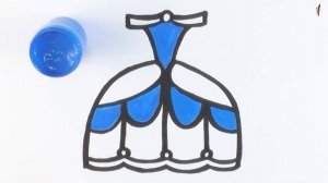 Нарисуем вместе с девочками красивое платье