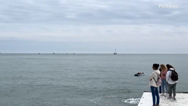 Сочи Адлер сегодня 5 мая 2025. Обстановка на курорте, пляж, море и погода