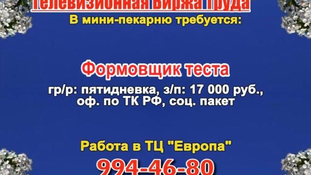 13 апреля_19.20_РАБОТА В САМАРЕ_Телевизионная Биржа Труда смотреть онлайн