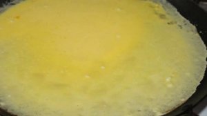 Блинчики с грибами под сырным соусом