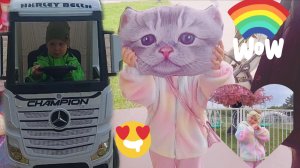 🥰🥳ПРОГУЛКА В ПАРКЕ 🤩🍭ДЕТСКОЕ РАЗВЛЕЧЕНИЕ КАРУСЕЛИ🎉🌼👍
