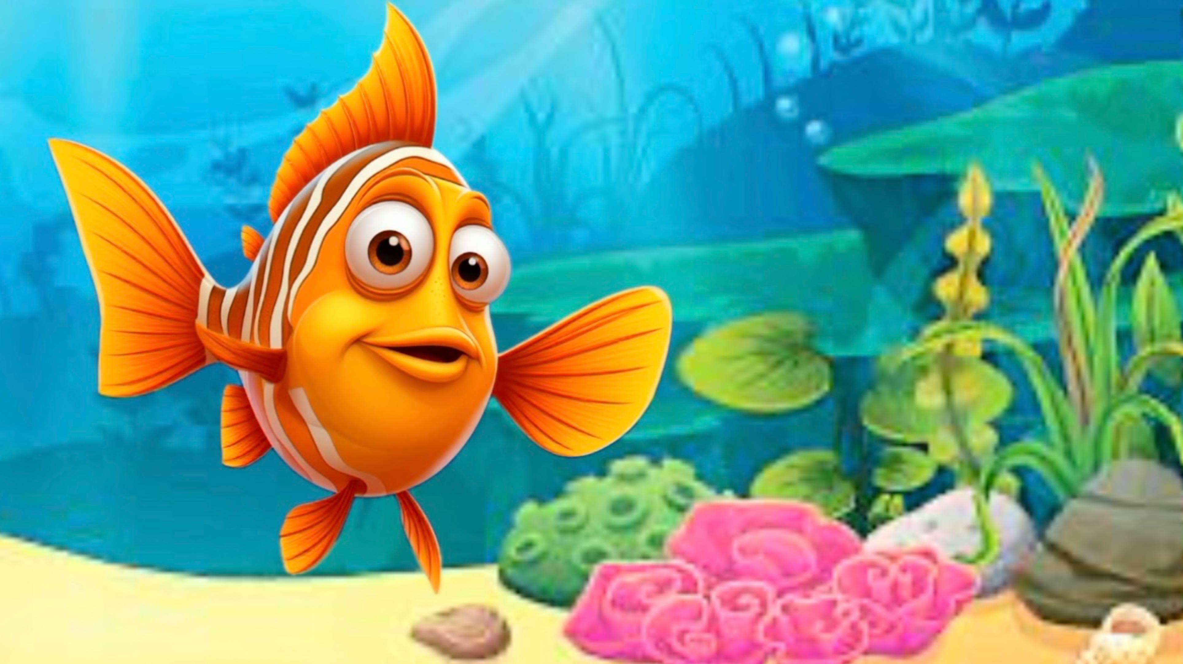 ЭТО ВЕСЕЛАЯ РЫБКА , песенки для детей, песенки для малышей, видео для детей