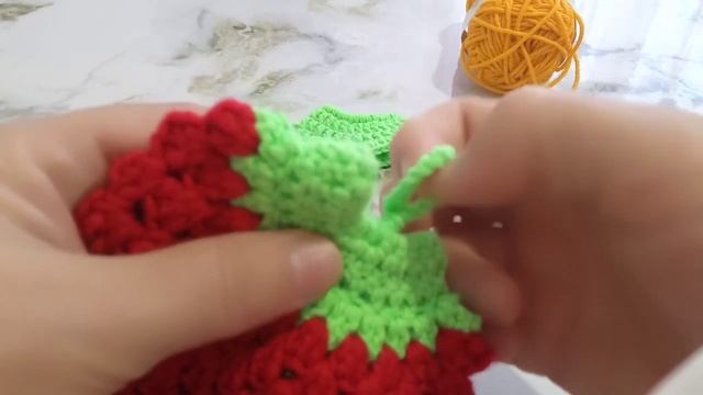 Прихватка ягодка❤️вязание крючком