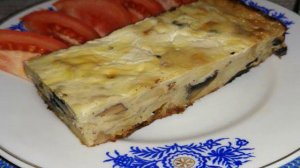 Запеканка из картофельного пюре с шампиньонами