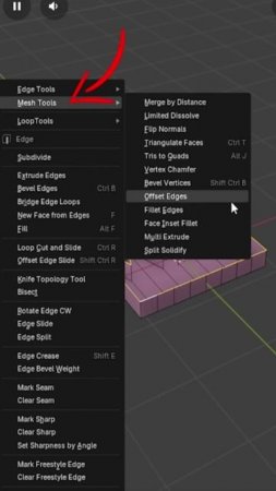 Как сделать экструд с равными сторонами Blender