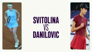 20.04.2025. Элина Свитолина - Ольга Данилович. WTA 250 Rouen. Elina Svitolina - Olga Danilović