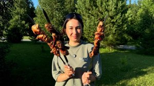 Сочный ШАШЛЫК! Маринад для шашлыка! Мы в восторге! Шашлык из утки очень ВКУСНЫЙ, едим впервые!