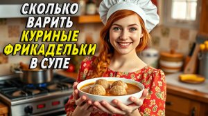 Сколько варить куриные фрикадельки в супе