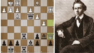 ФАНТАСТИЧЕСКАЯ жертва ФЕРЗЯ  в исполнении Пола МОРФИ! Шахматы.