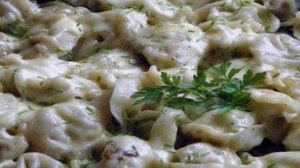 Жареные пельмени