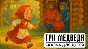 Три Медведя 🐻 | Русская народная сказка для малышей | Сказка на ночь с озвучкой