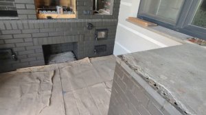 строительство барбекю зоны с мангалом печью под казан