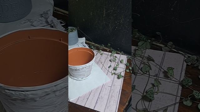 Горшок для цветов🪴. Переделка обычного покупного гор